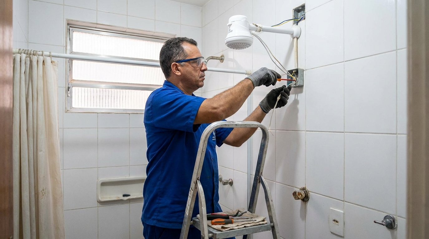 Instalacao de chuveiro eletrico em Viamão‑RS