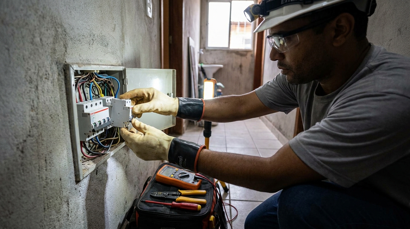 Instalacao de disjuntor profissional em Viamão‑RS