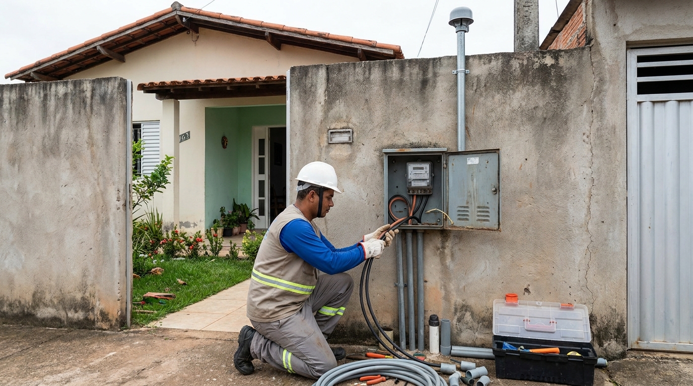 Instalacao de padrao de energia em Viamão‑RS