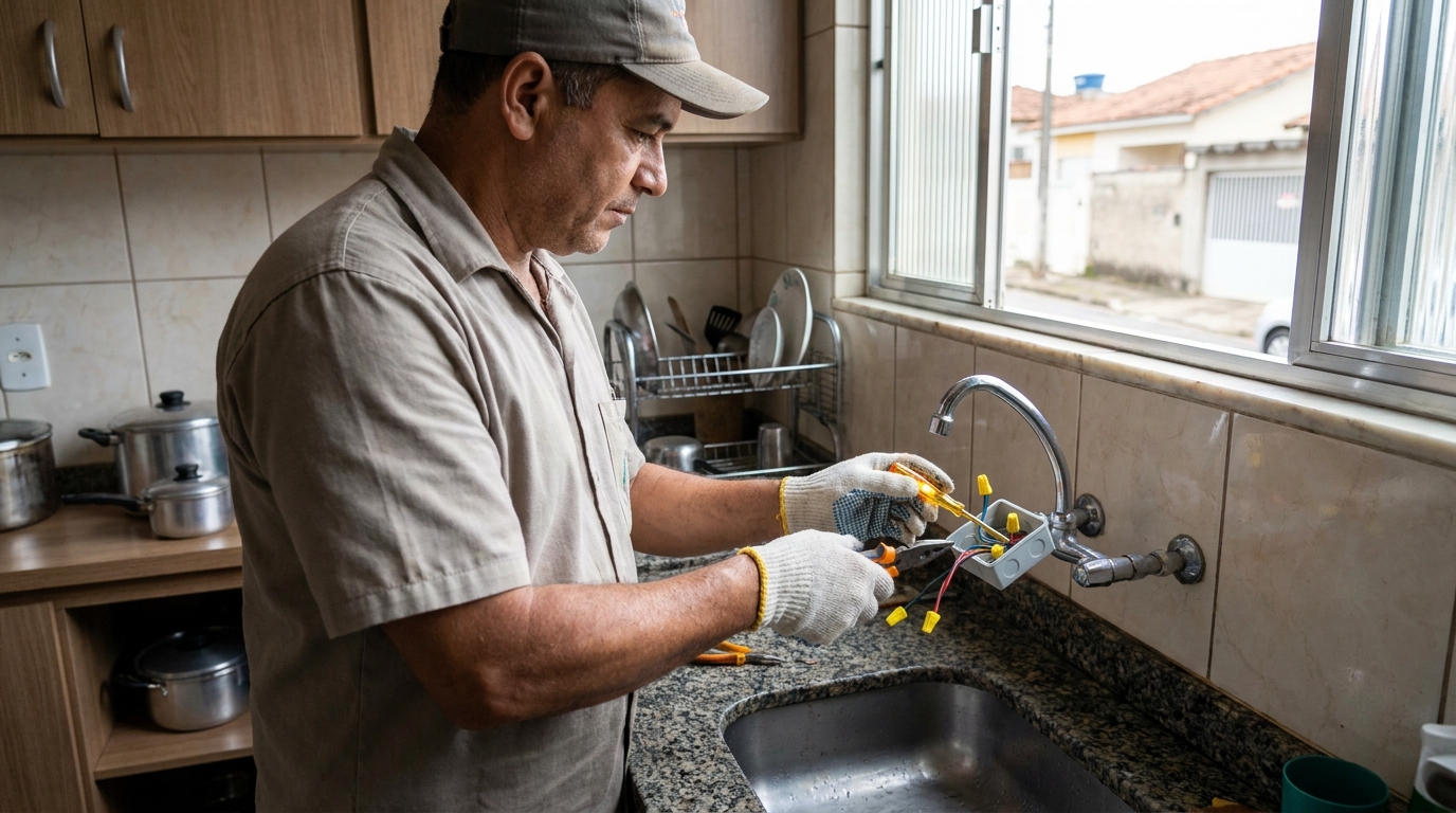 Instalacao de torneira eletrica profissional em Viamão‑RS