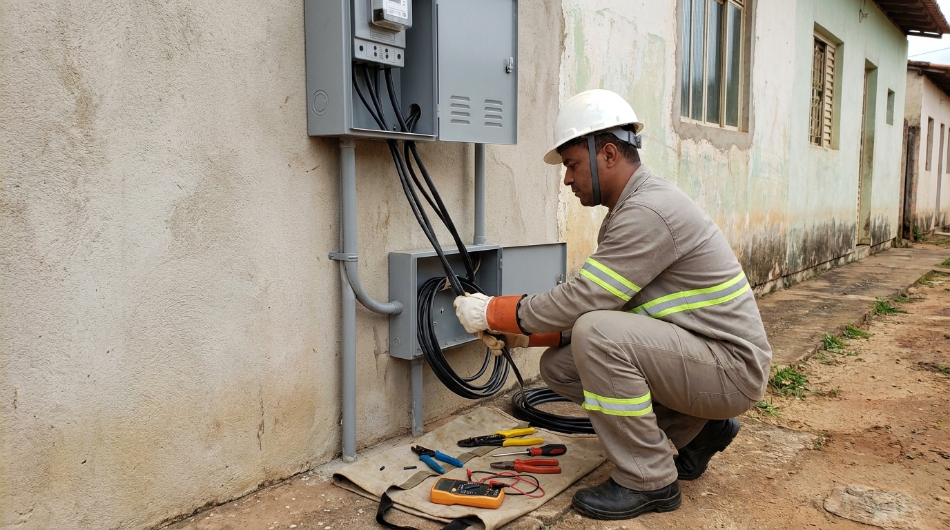Troca de padrao de energia em Viamão‑RS